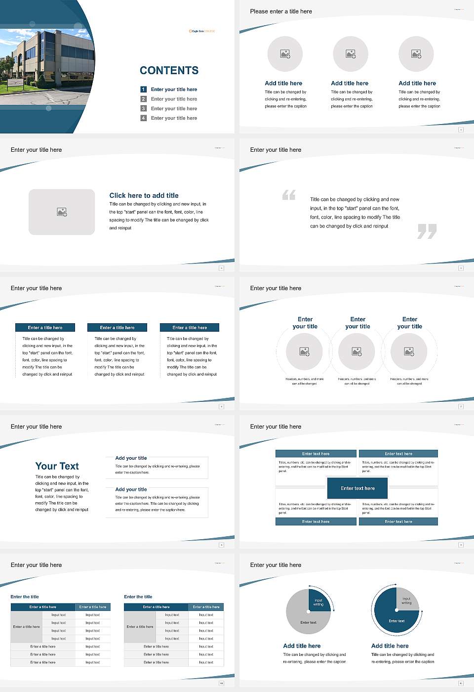 Eagle Gate College Layton Campus Course/Courseware Creation PPT Template16:9 ratio PPT effect preview image2