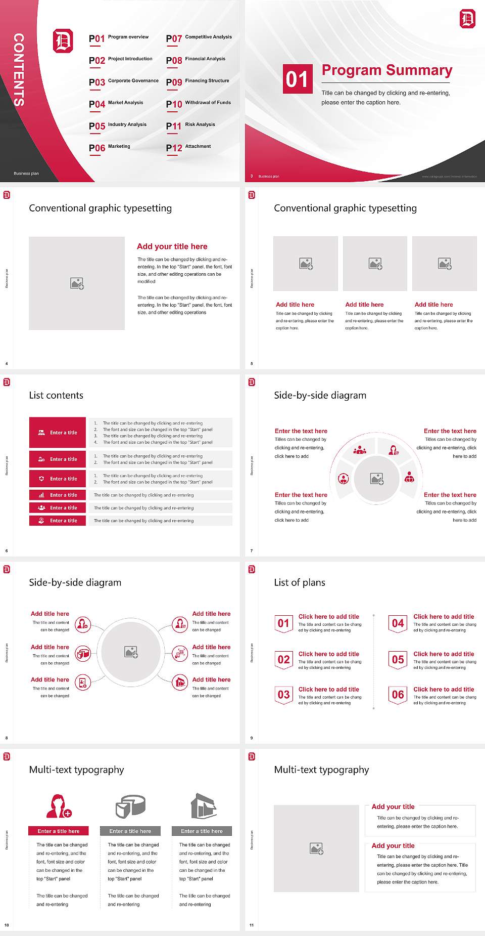 Duquesne University Competition/Entrepreneurship Contest PPT Template4:3 ratio PPT effect preview image2
