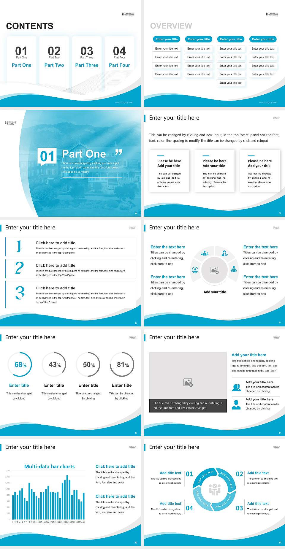 Dominican University of California Lecture Sharing and Networking Event PPT Template4:3 ratio PPT effect preview image2