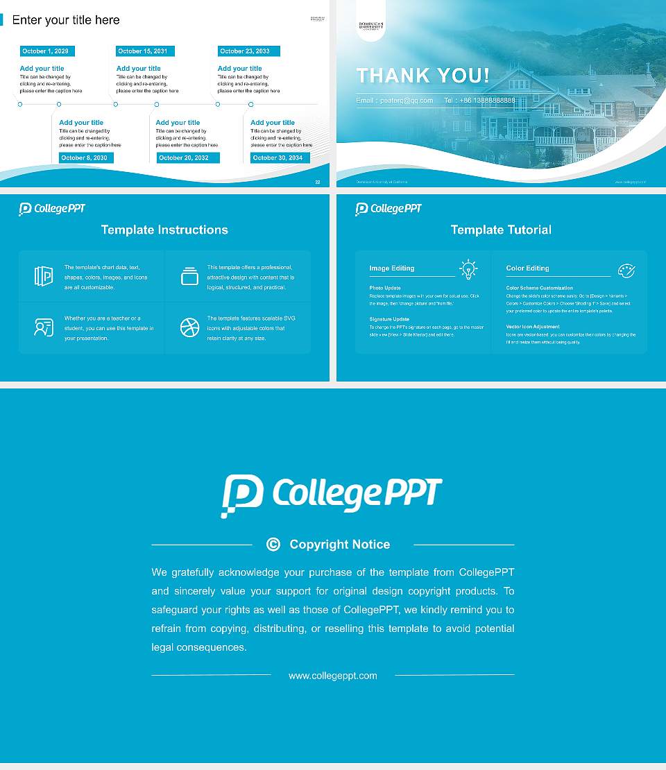 Dominican University of California Lecture Sharing and Networking Event PPT Template16:9 ratio PPT effect preview image4