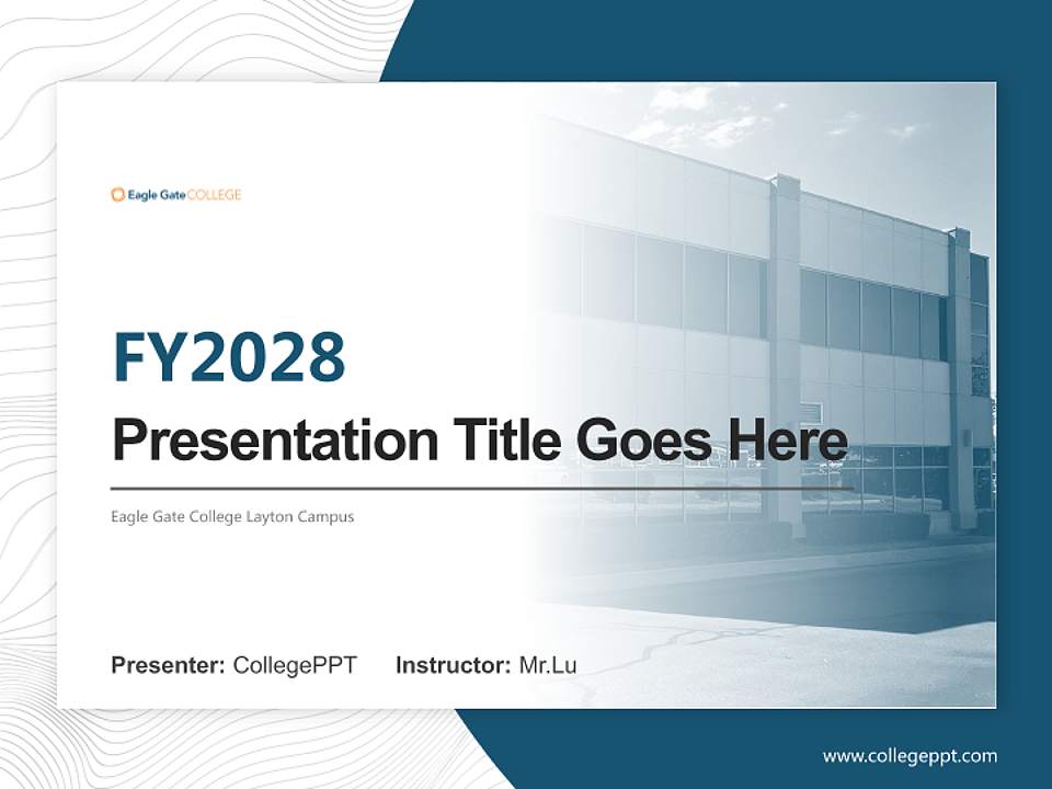 Eagle Gate College Layton Campus Academic Presentation/Research Findings Report PPT Template4:3 ratio PPT effect preview image5