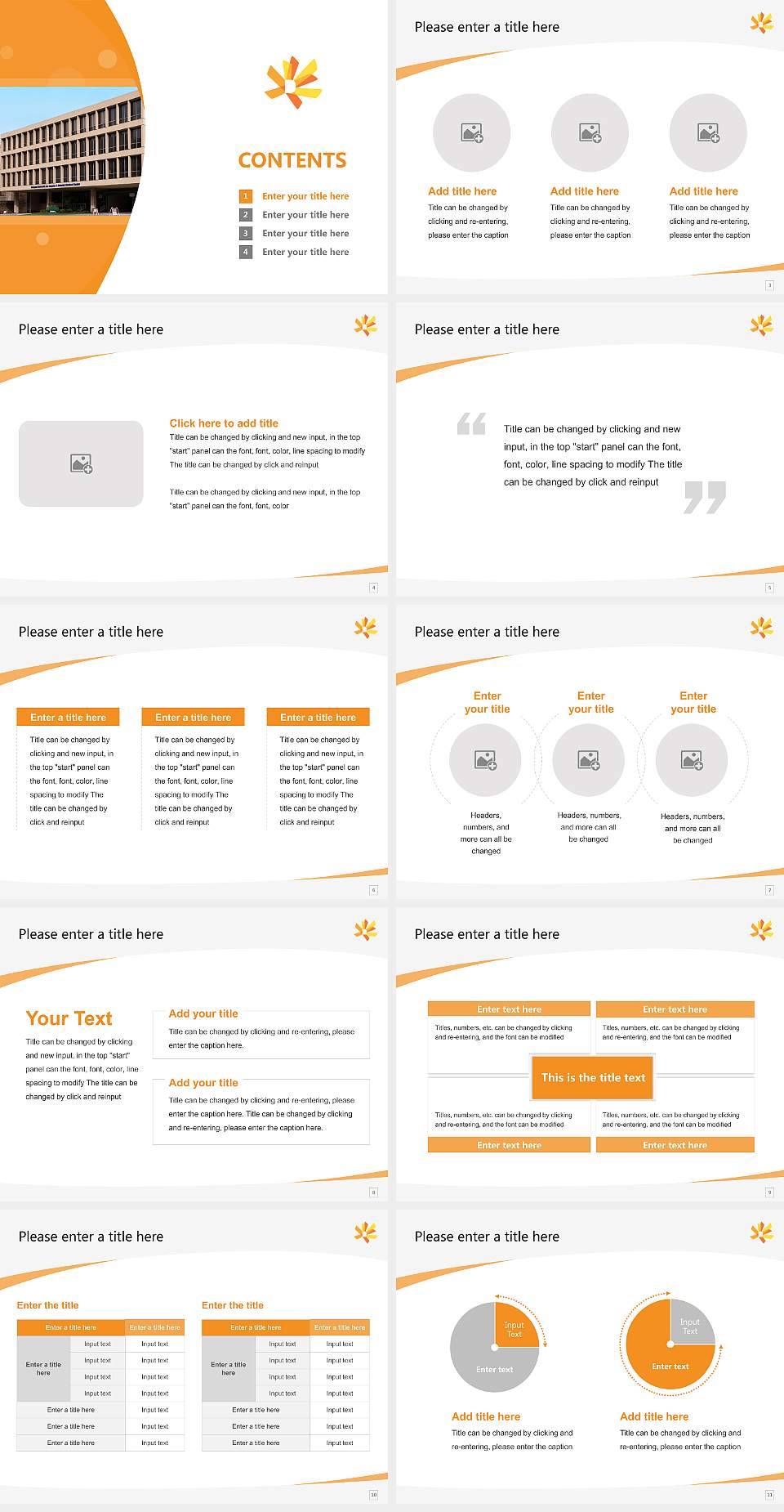 Dongguk University Los Angeles Course/Courseware Creation PPT Template4:3 ratio PPT effect preview image2