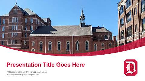 Duquesne University Course/Courseware Creation PPT Template