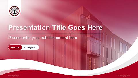 Donnelly College Lecture Sharing and Networking Event PPT Template