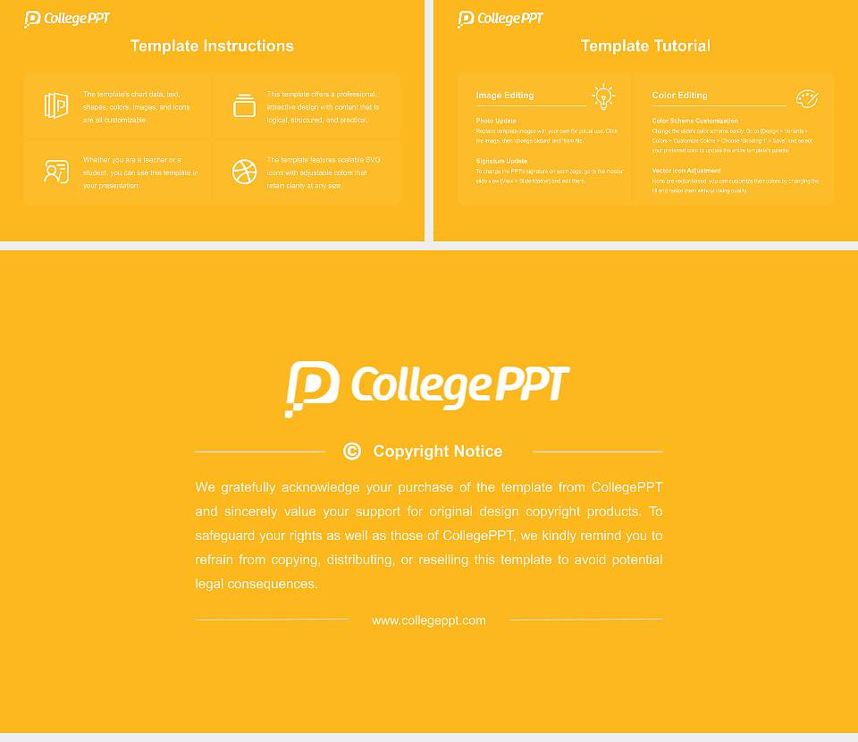 Dordt University Course/Courseware Creation PPT Template16:9 ratio PPT effect preview image5
