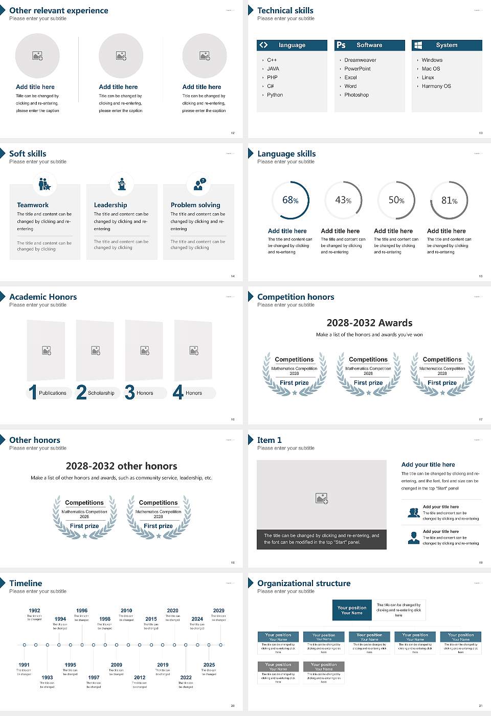 Eagle Gate College Layton Campus Resume PPT Template16:9 ratio PPT effect preview image3