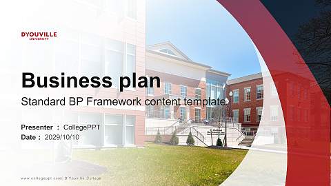 D’Youville College Competition/Entrepreneurship Contest PPT Template