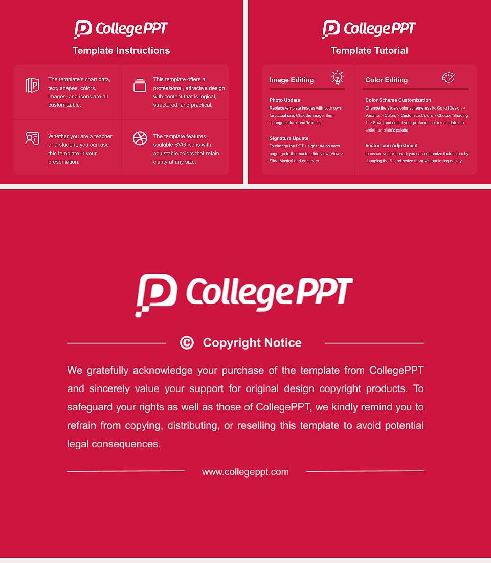 Duquesne University Course/Courseware Creation PPT Template4:3 ratio PPT effect preview image5