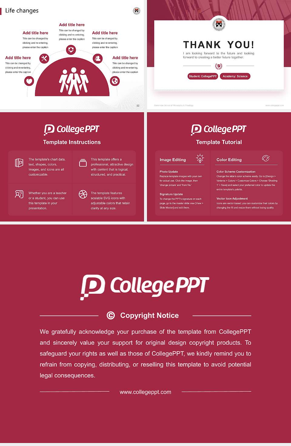 Dominican School of Philosophy & Theology National Scholarship Defense PPT Template4:3 ratio PPT effect preview image4