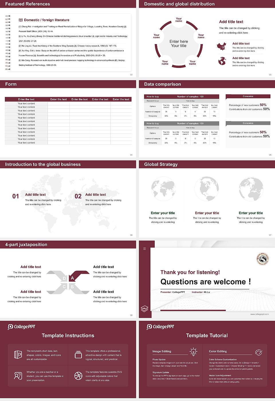 Dragon Rises College of Oriental Medicine Thesis Proposal/Graduation Defense PPT Template16:9 ratio PPT effect preview image4