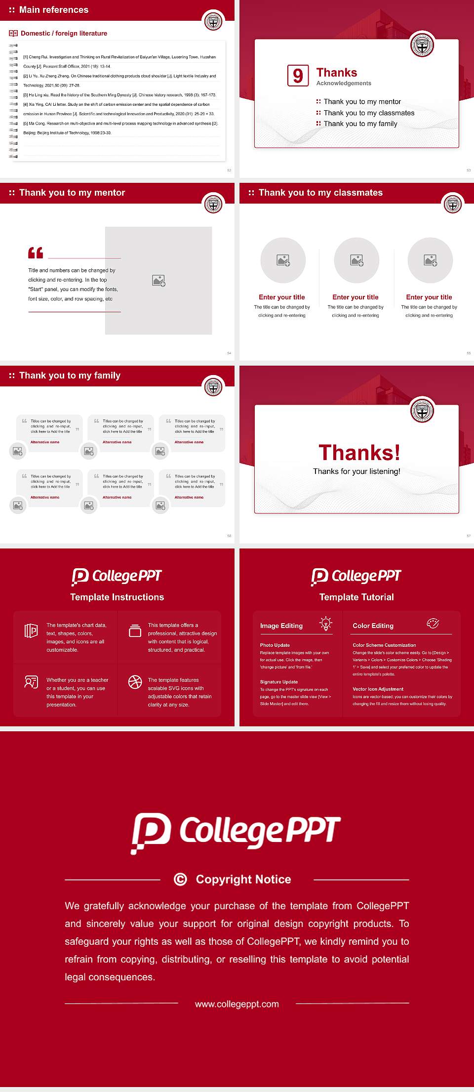 Donnelly College Graduation Thesis Defense PPT Template4:3 ratio PPT effect preview image7