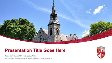 Drury University-College of Continuing Professional Studies Course/Courseware Creation PPT Template