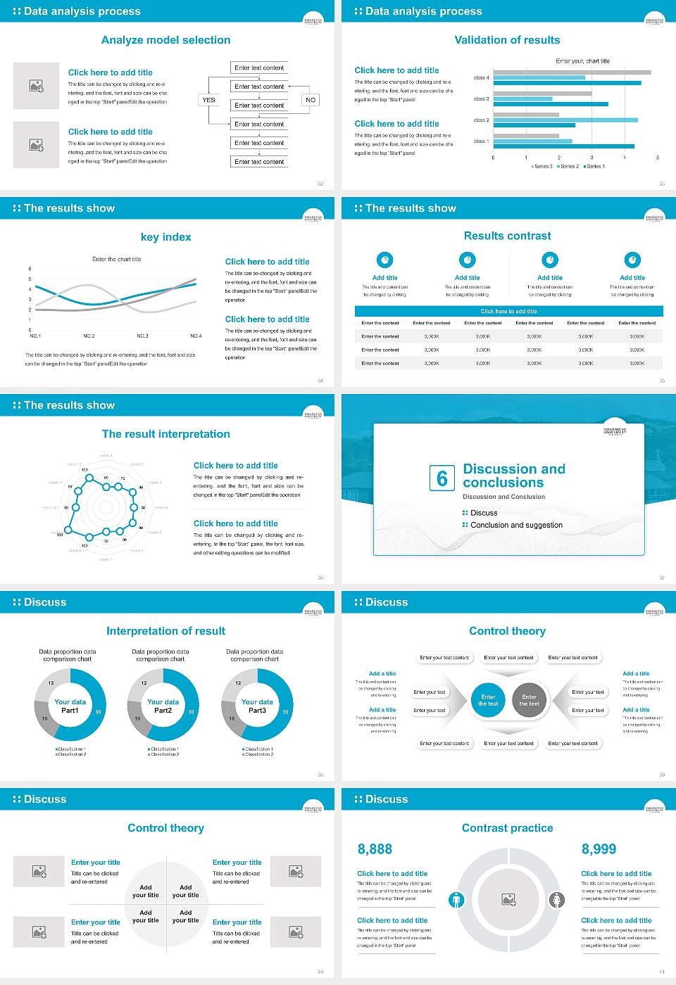 Dominican University of California Graduation Thesis Defense PPT Template16:9 ratio PPT effect preview image5