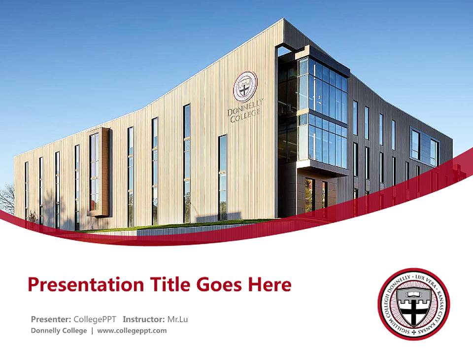 Donnelly College Course/Courseware Creation PPT Template4:3 ratio PPT effect preview image5