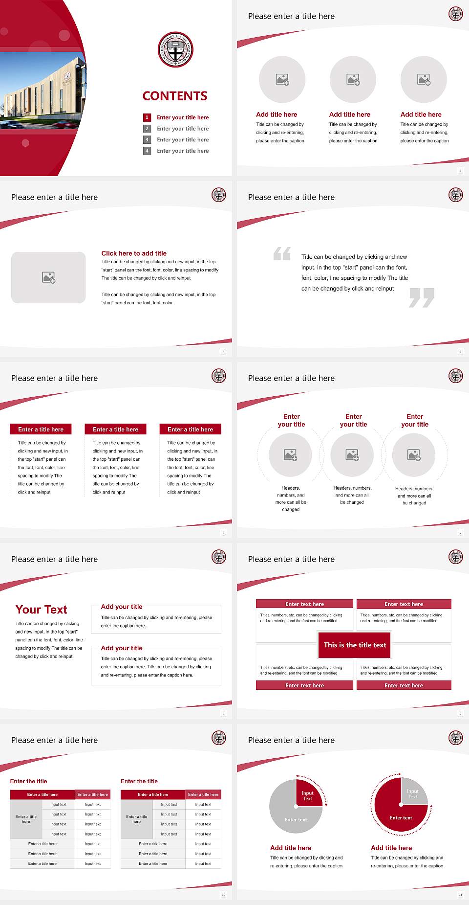 Donnelly College Course/Courseware Creation PPT Template4:3 ratio PPT effect preview image2