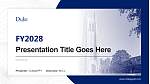 Duke University Academic Presentation/Research Findings Report PPT Template