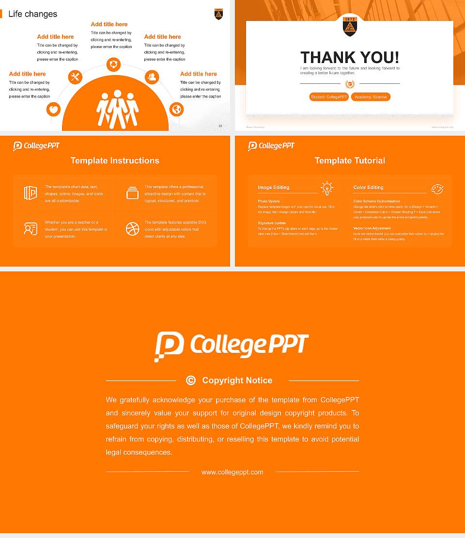 Doane University National Scholarship Defense PPT Template16:9 ratio PPT effect preview image4
