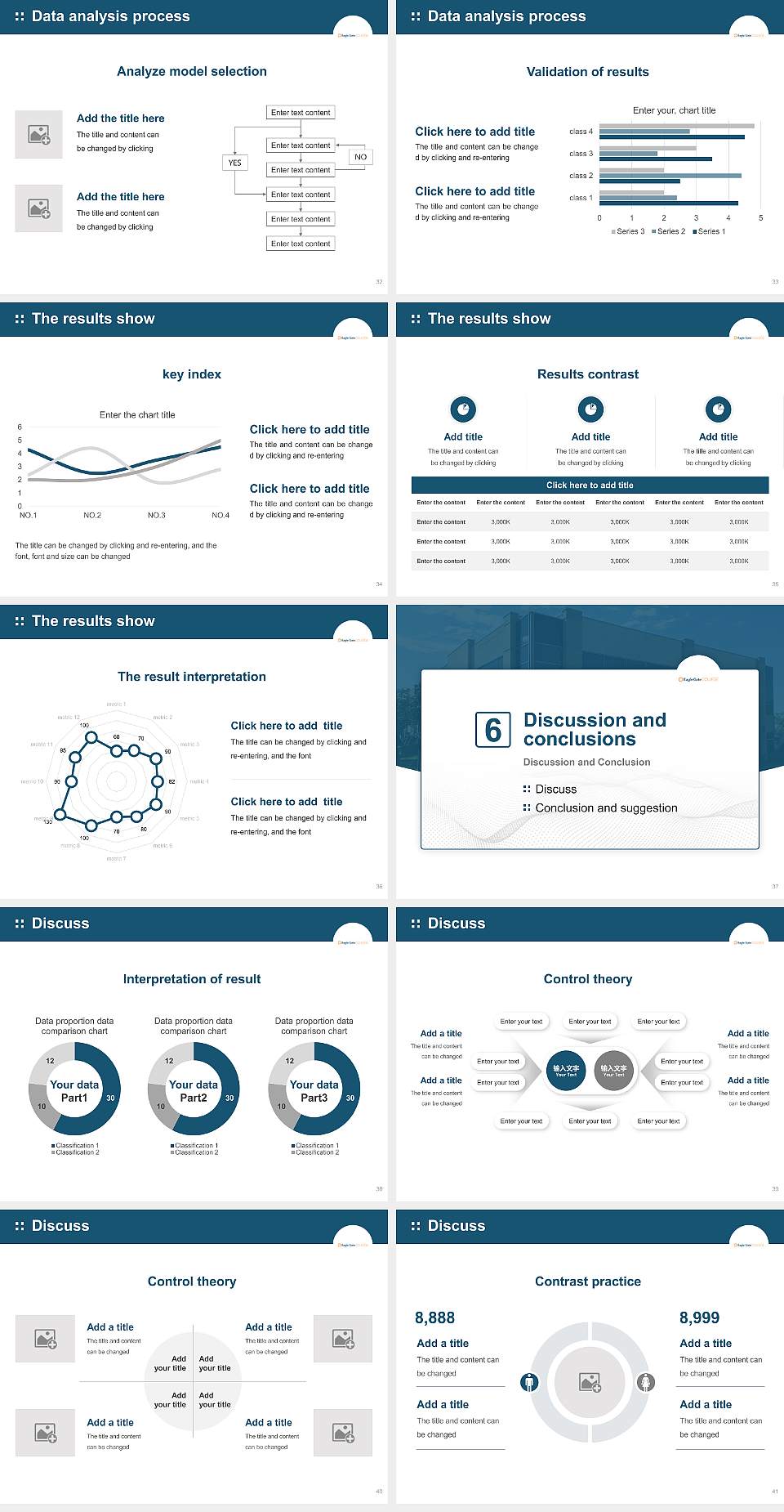 Eagle Gate College Layton Campus Graduation Thesis Defense PPT Template4:3 ratio PPT effect preview image5