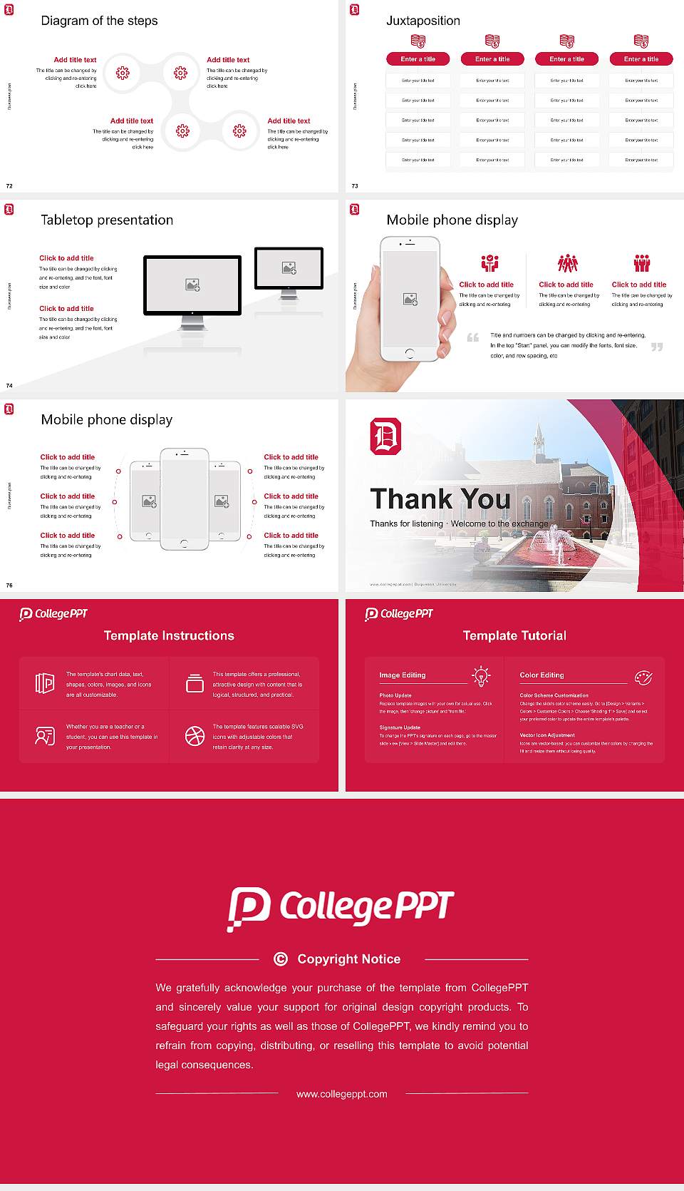 Duquesne University Competition/Entrepreneurship Contest PPT Template16:9 ratio PPT effect preview image9