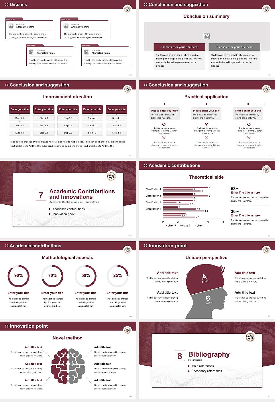 Dragon Rises College of Oriental Medicine Graduation Thesis Defense PPT Template16:9 ratio PPT effect preview image6