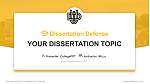 Dordt University Graduation Thesis Defense PPT Template