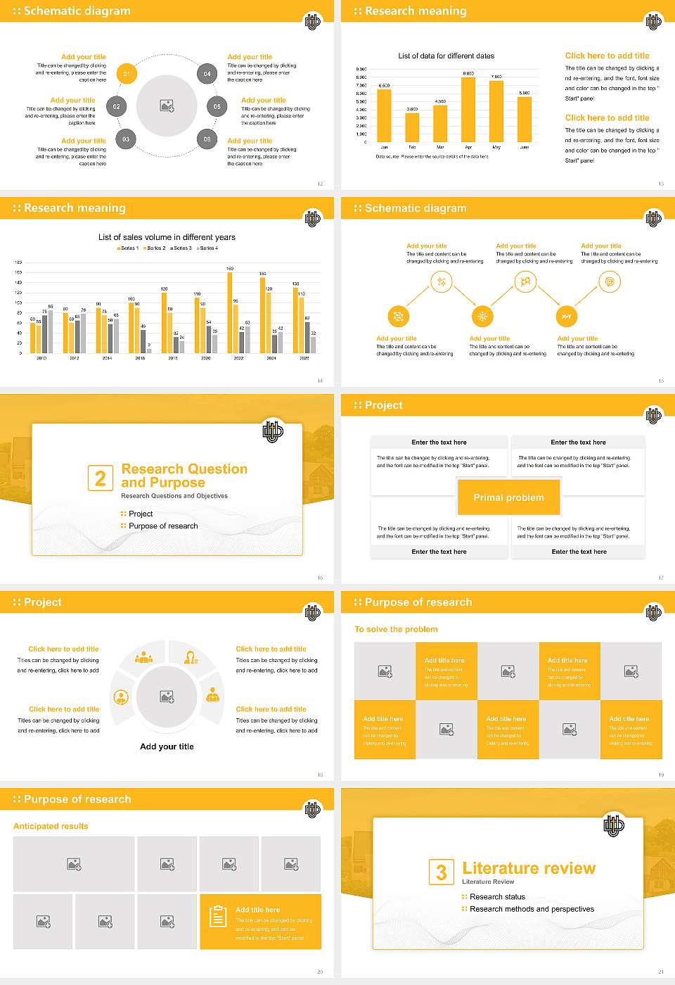 Dordt University Graduation Thesis Defense PPT Template16:9 ratio PPT effect preview image3