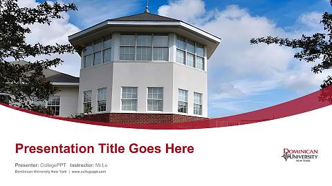 Dominican University New York Course/Courseware Creation PPT Template