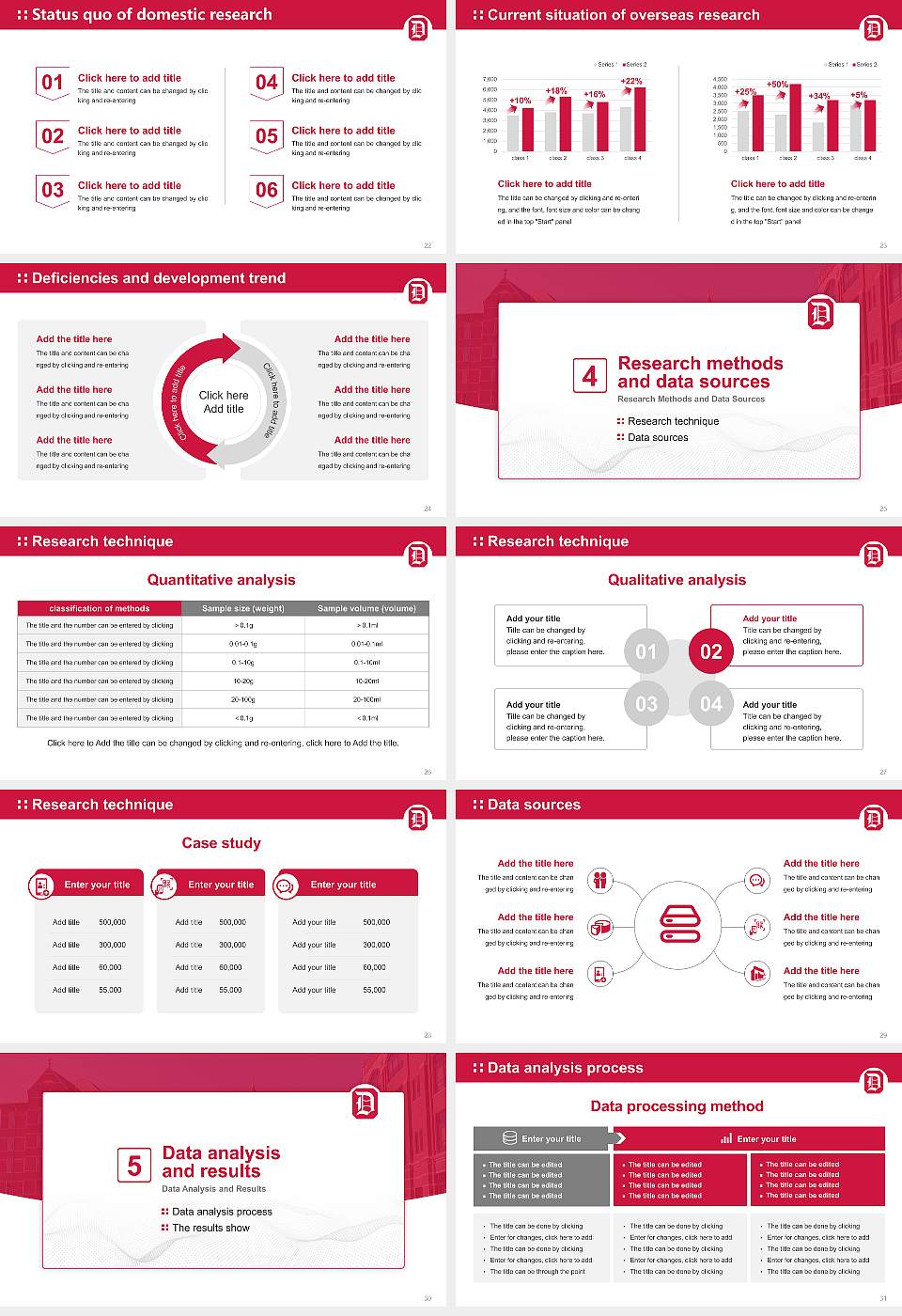 Duquesne University Graduation Thesis Defense PPT Template16:9 ratio PPT effect preview image4