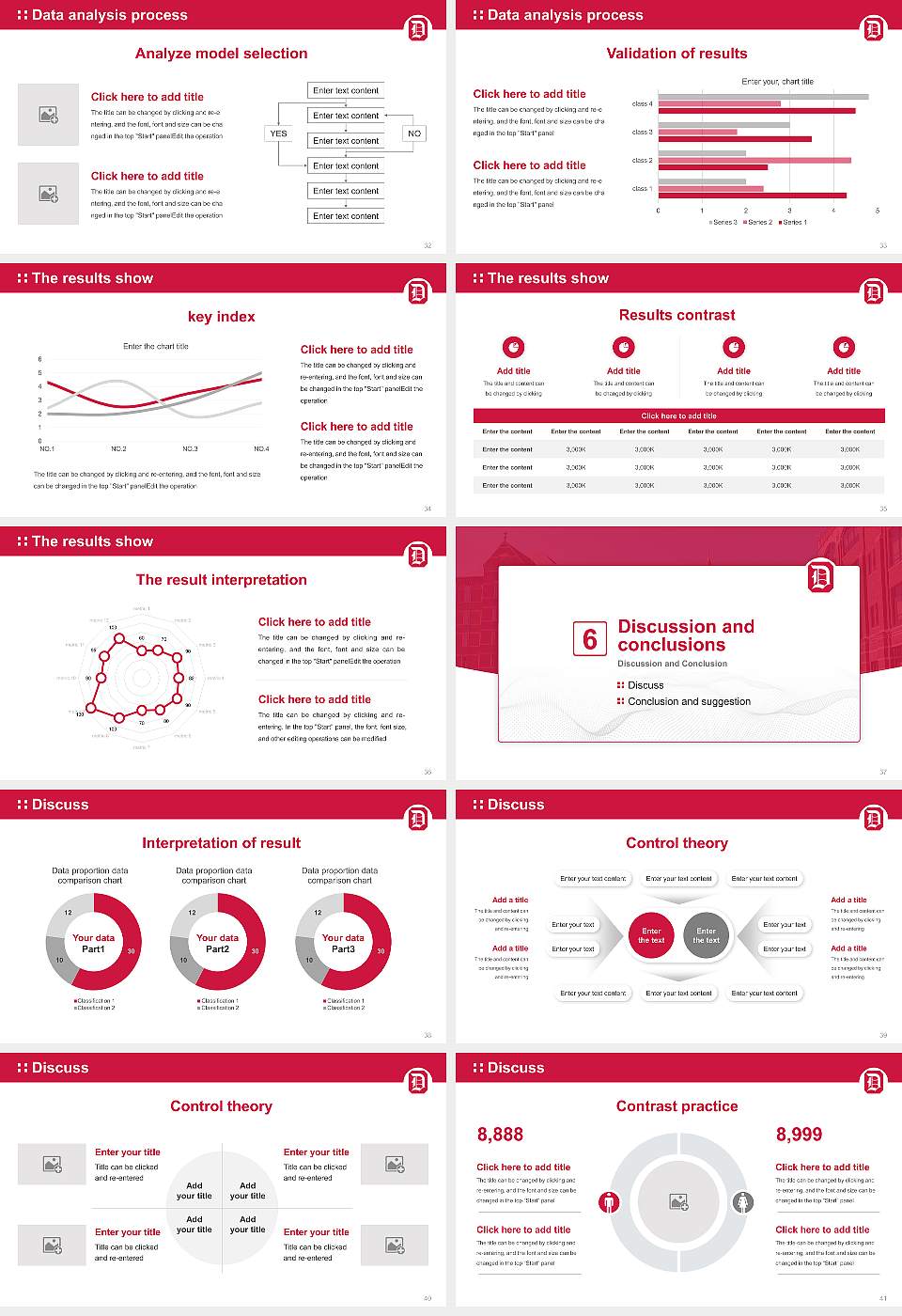Duquesne University Graduation Thesis Defense PPT Template16:9 ratio PPT effect preview image5