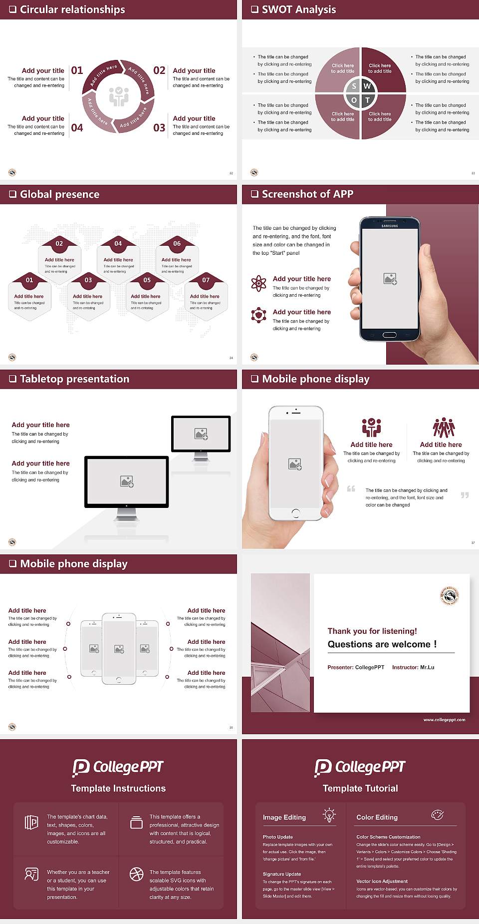 Dragon Rises College of Oriental Medicine General Purpose PPT Template4:3 ratio PPT effect preview image5