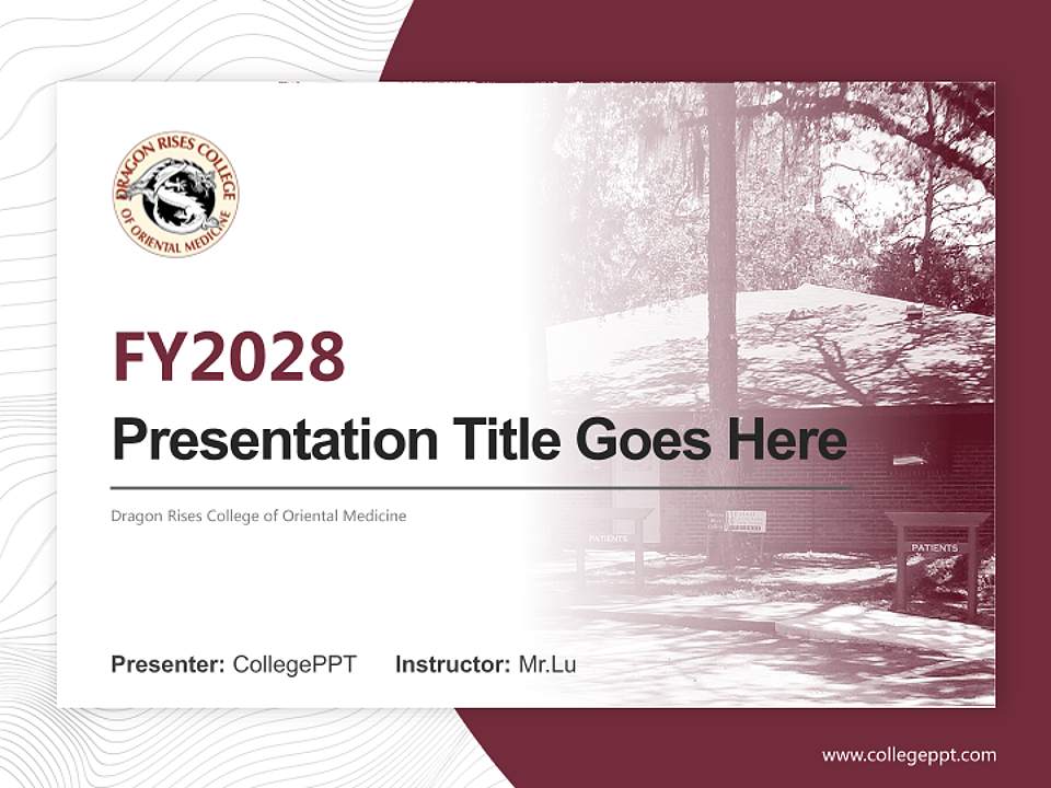 Dragon Rises College of Oriental Medicine Academic Presentation/Research Findings Report PPT Template4:3 ratio PPT effect preview image5