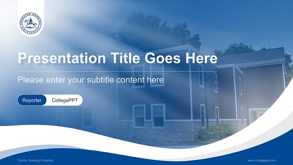 Frontier Nursing University Lecture Sharing and Networking Event PPT Template16:9 ratio PPT effect preview image