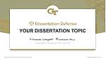 Georgia Institute of Technology-Main Campus Pertahanan Tesis Templat PPT