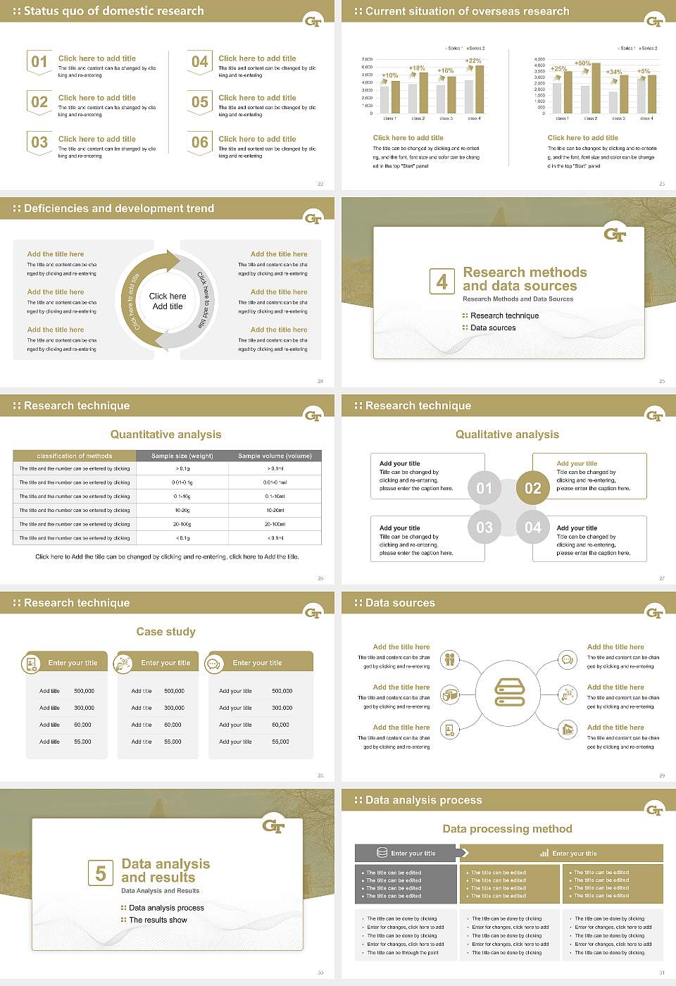 Georgia Institute of Technology-Main Campus Graduation Thesis Defense PPT Template16:9 ratio PPT effect preview image4