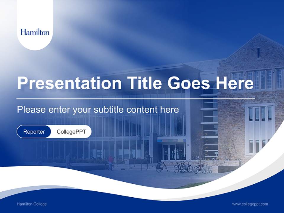 Hamilton College Lecture Sharing and Networking Event PPT Template4:3 ratio PPT effect preview image4