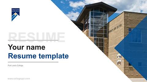Fort Lewis College Resume PPT Template