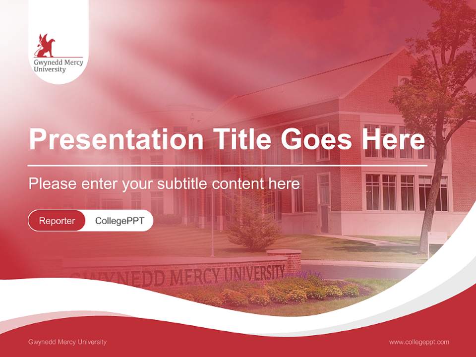 Gwynedd Mercy University Lecture Sharing and Networking Event PPT Template4:3 ratio PPT effect preview image4