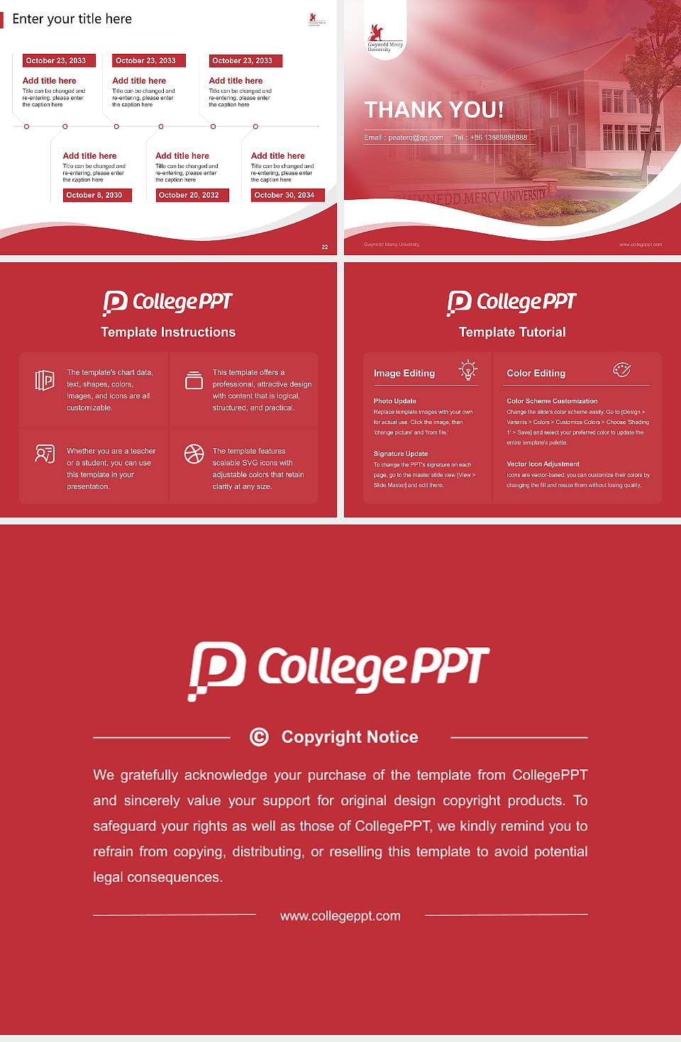 Gwynedd Mercy University Lecture Sharing and Networking Event PPT Template4:3 ratio PPT effect preview image4