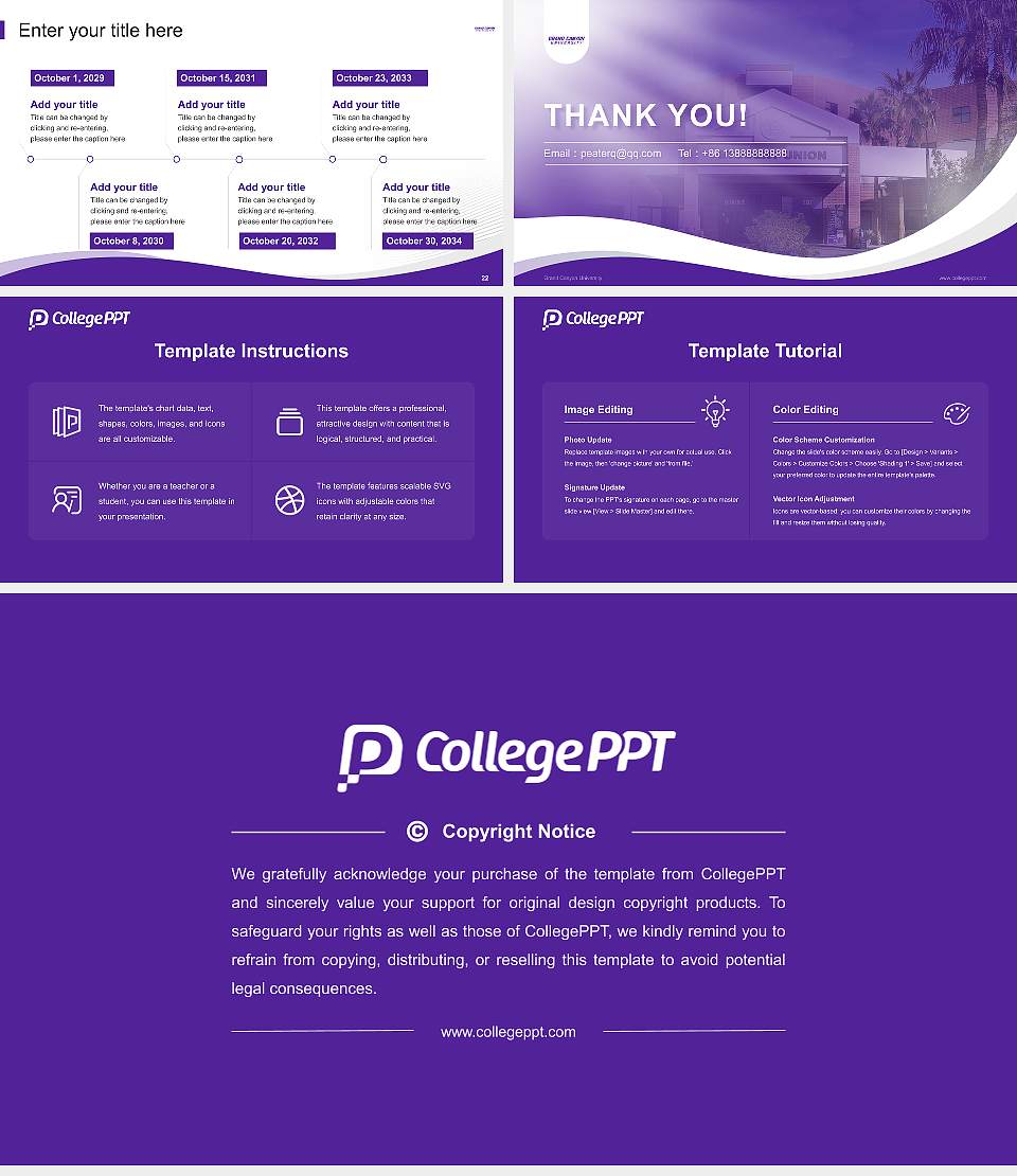 Grand Canyon University Lecture Sharing and Networking Event PPT Template16:9 ratio PPT effect preview image4