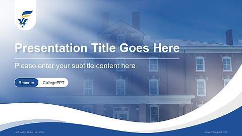 Fort Valley State University Lecture Sharing and Networking Event PPT Template