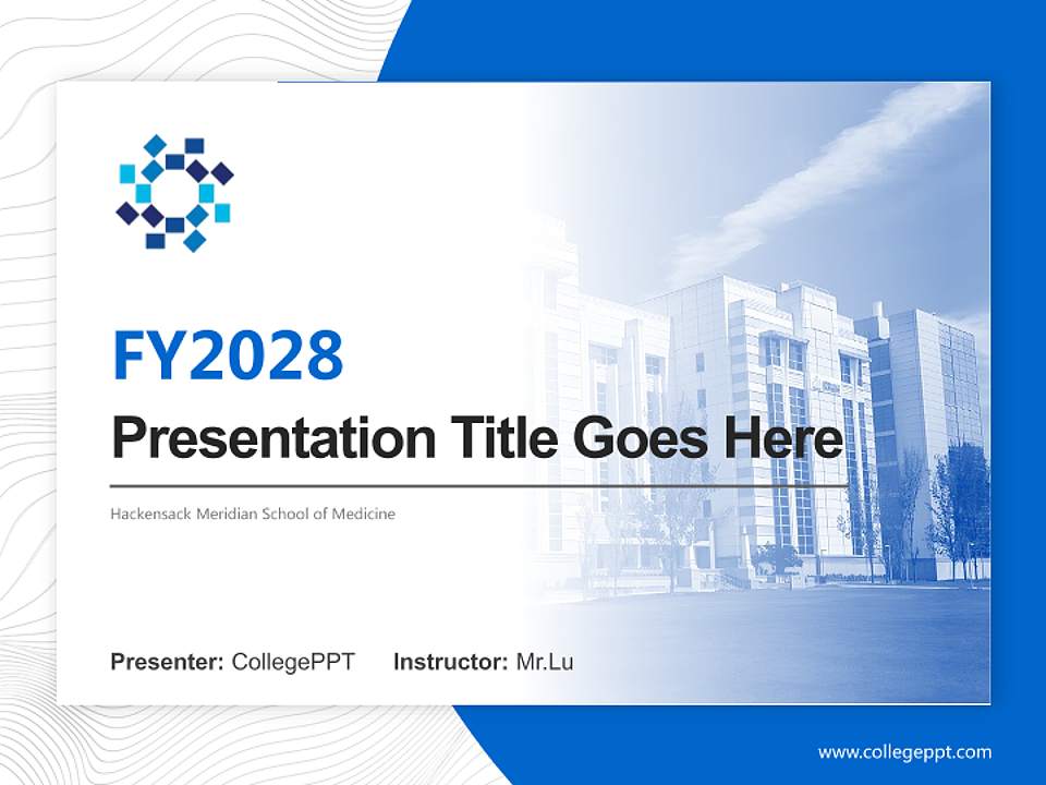 Hackensack Meridian School of Medicine Academic Presentation/Research Findings Report PPT Template4:3 ratio PPT effect preview image5