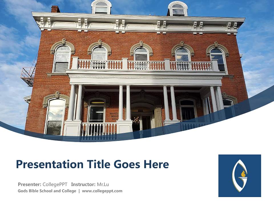 Gods Bible School and College Course/Courseware Creation PPT Template4:3 ratio PPT effect preview image5