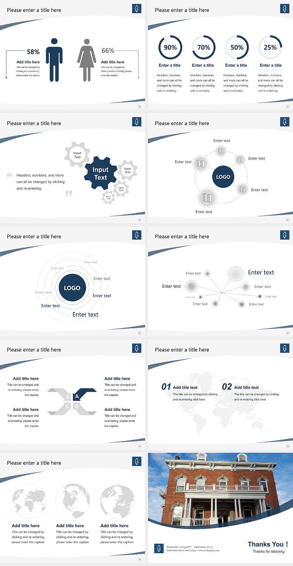 Gods Bible School and College Course/Courseware Creation PPT Template4:3 ratio PPT effect preview image4