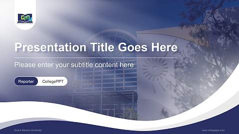 Grace Mission University Lecture Sharing and Networking Event PPT Template