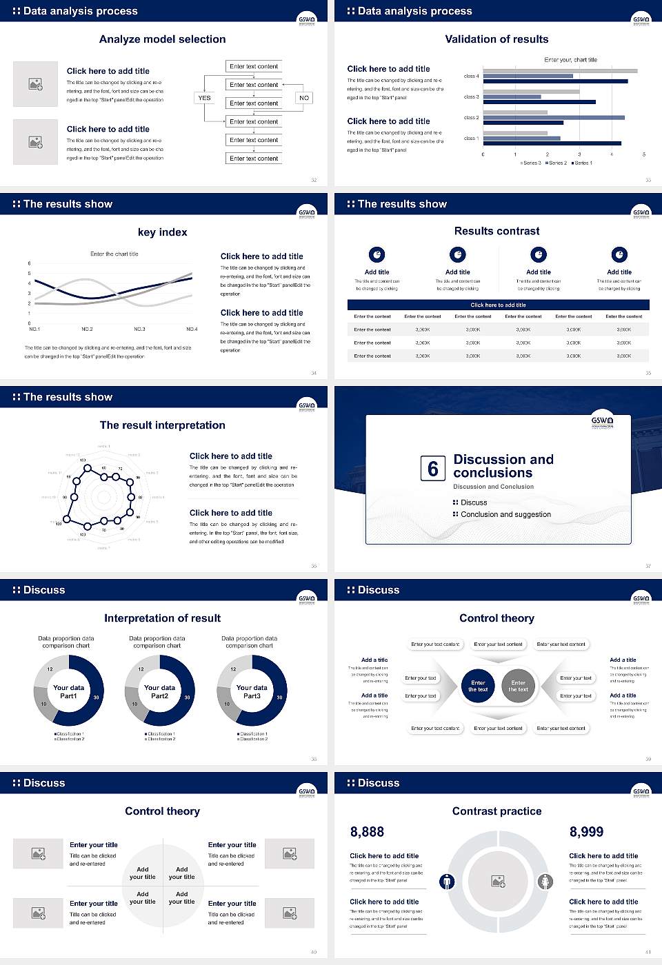 Georgia Southwestern State University Graduation Thesis Defense PPT Template16:9 ratio PPT effect preview image5