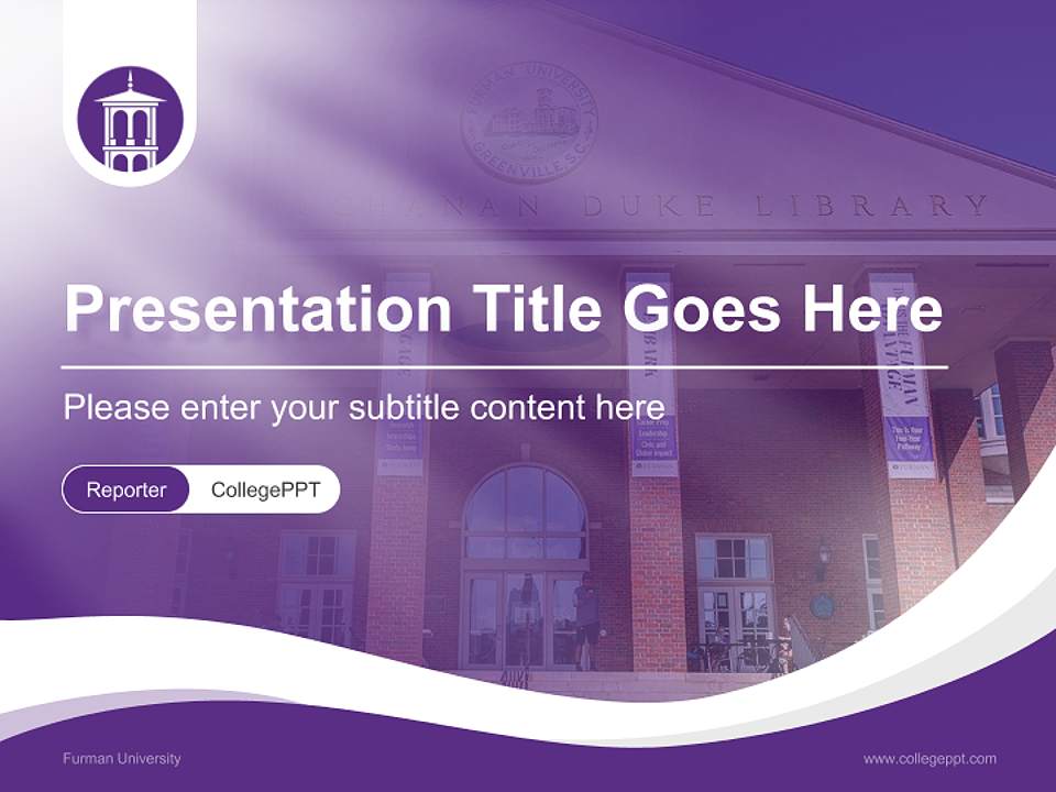 Furman University Lecture Sharing and Networking Event PPT Template4:3 ratio PPT effect preview image4