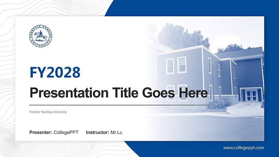 Frontier Nursing University Academic Presentation/Research Findings Report PPT Template16:9 ratio PPT effect preview image