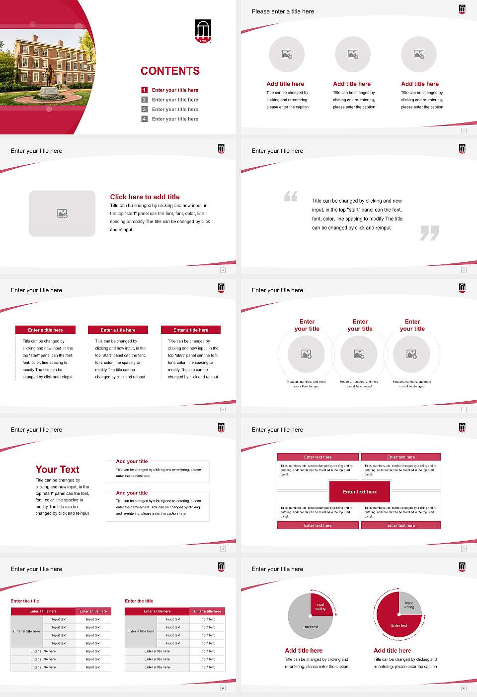 Franklin College of Arts and Sciences Course/Courseware Creation PPT Template16:9 ratio PPT effect preview image2