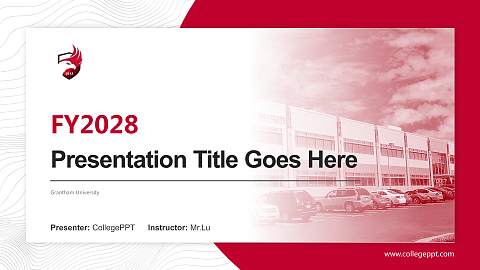 Grantham University Academic Presentation/Research Findings Report PPT Template