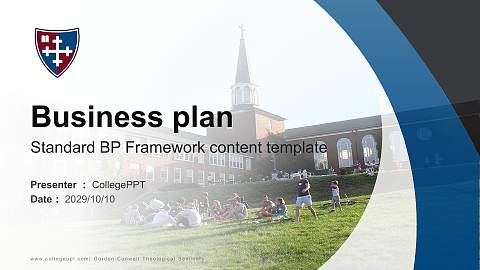 Gordon-Conwell Theological Seminary Competition/Entrepreneurship Contest PPT Template